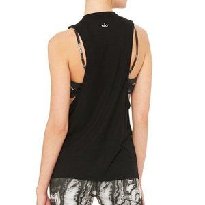 Alo yoga Heat-Wave Tank XS Burnt Orange